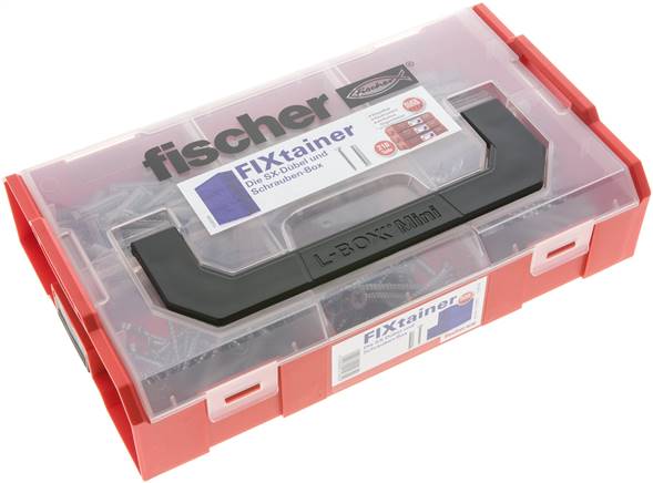 FIXtainer - "SX Plus-Dübel und Schraubenbox": 60 Stk.