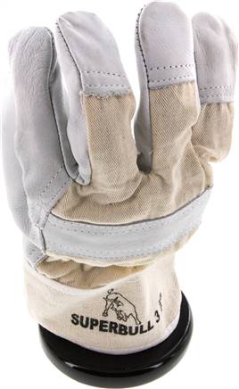 Lederhandschuh, schwere Leder- und Baumwollqualität, naturfarbenes, XXXl, Schutzklasse (EN 388) 3.1.2.2.X