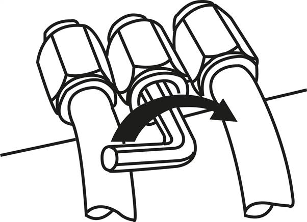 Hochdruck-Steckverschraubung M 6 (konisch)-4mm
