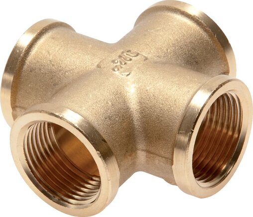 Kreuzstück G 1-1/2" (IG), Messing