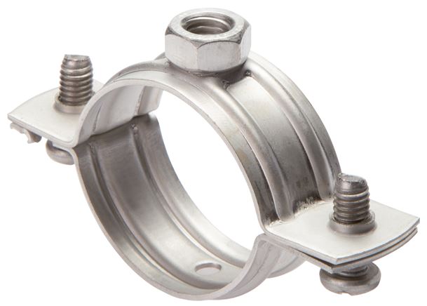 Rohrschelle, 25 - 28mm, 1.4404, ohne Einlage